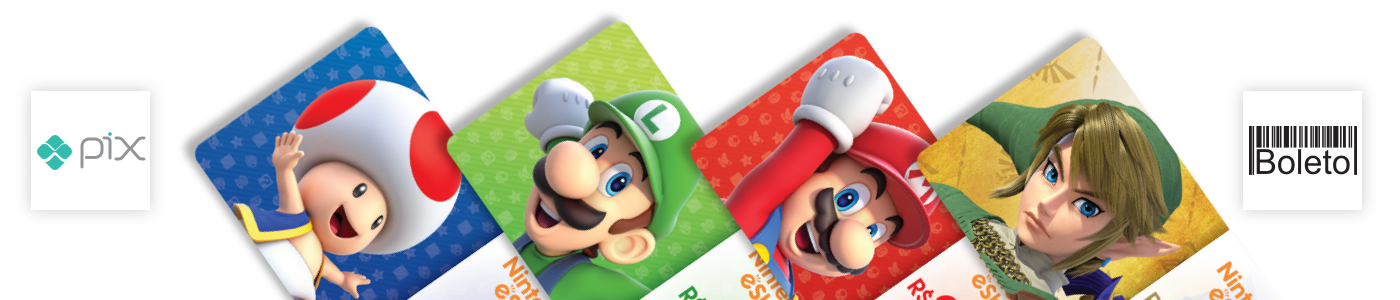 Nintendo eShop brasileira aceita gift card pré-pago para Switch