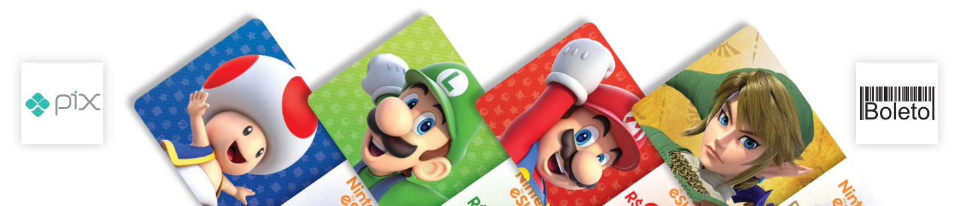 Cartão Nintendo eShop R$ 200 Reais Gift Card Pré-Pago