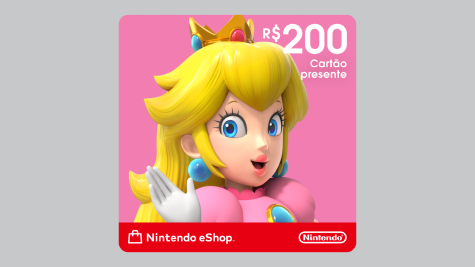 Cartão presente digital do Nintendo eShop: R$ 200,00