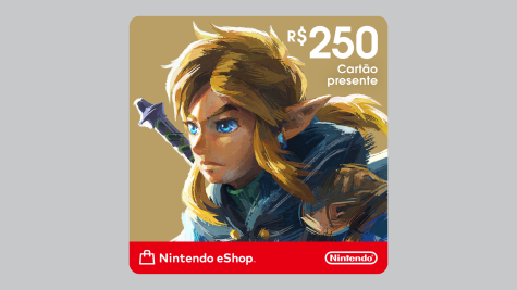 Cartão presente digital do Nintendo eShop: R$ 250,00