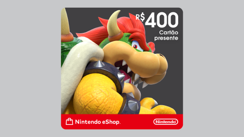 Cartão presente digital do Nintendo eShop: R$ 400,00
